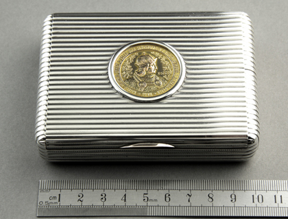 Austrian Silver Cigarette Case - Kaiser Frederick III, 1488-1888